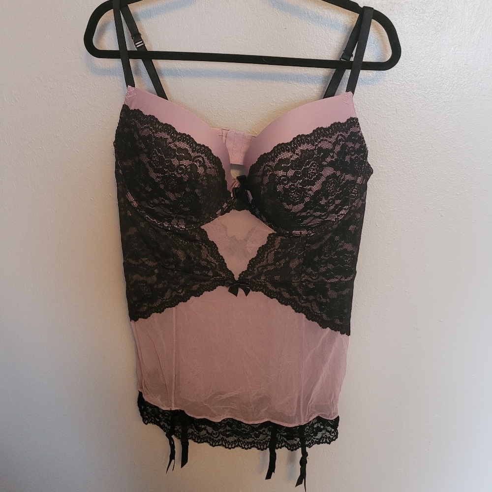 Torrid Plus Size Chemise w/ Garder Slips Size 4 Purple